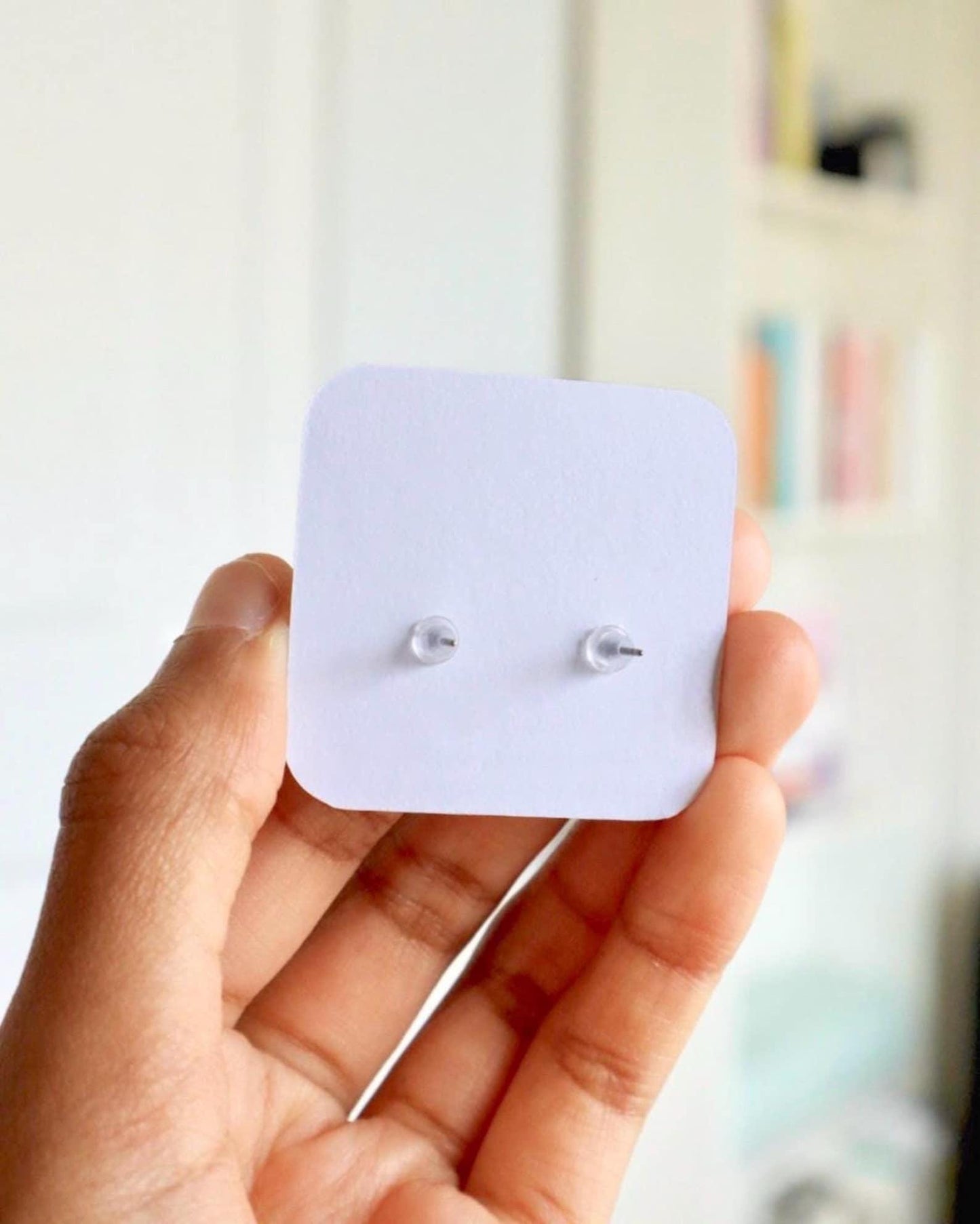 Venezuela Flag Earrings, Venezuelan Flag Jewelry, South American Pride Jewelry, Handmade Venezuela Flag Studs for Cinco de Julio