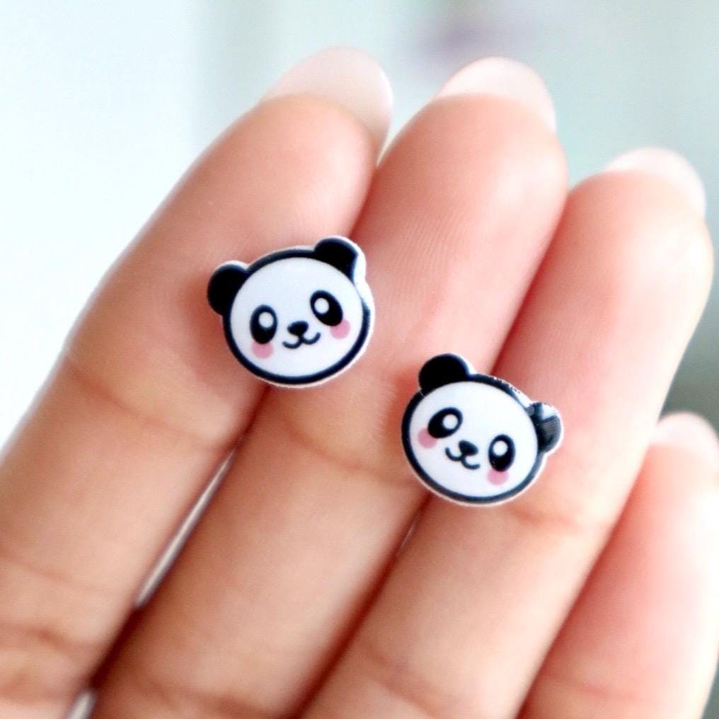 Panda Earrings
