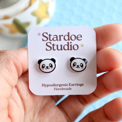 Panda Earrings