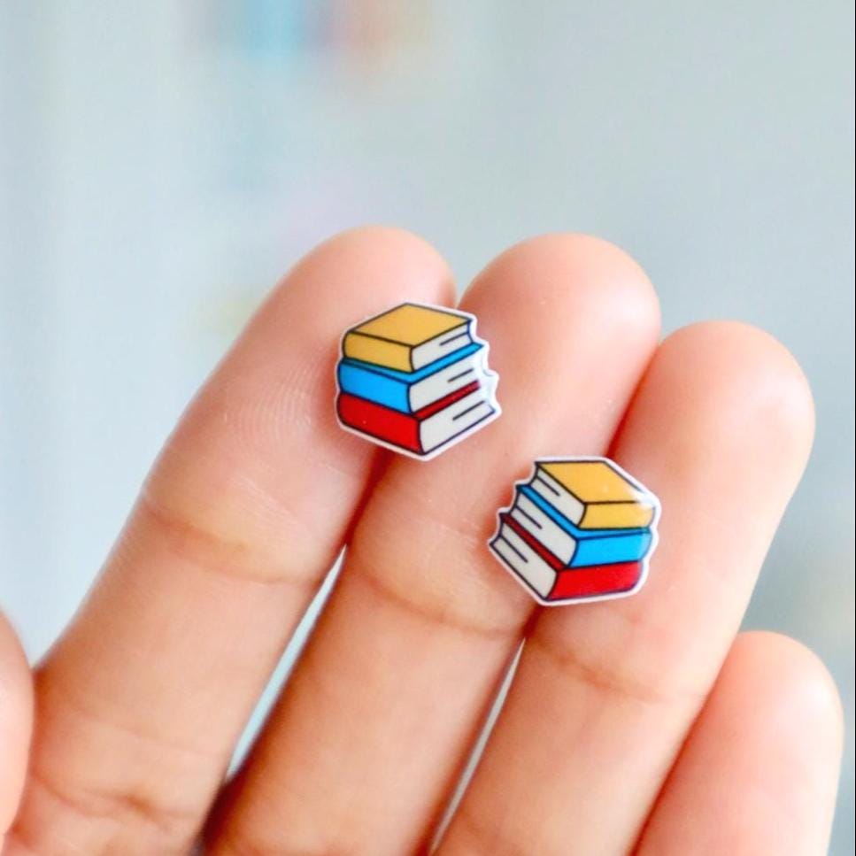Book Earrings