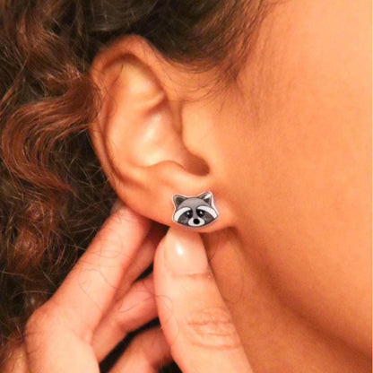 Raccoon Earrings