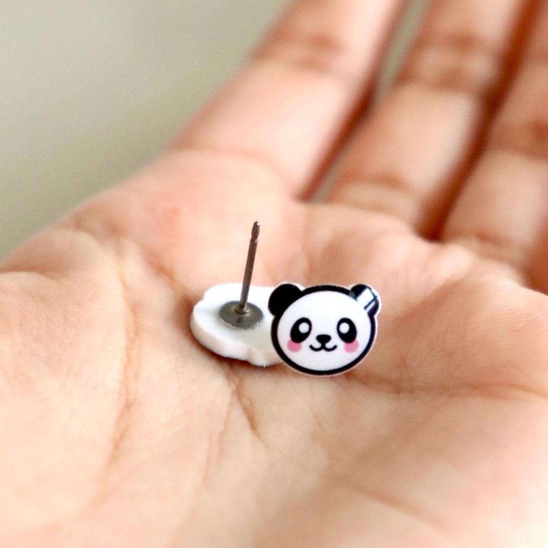 Panda Earrings