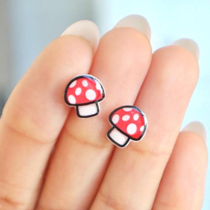 Mushroom Earrings