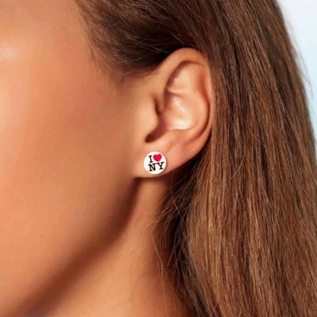 I Love NY Earrings