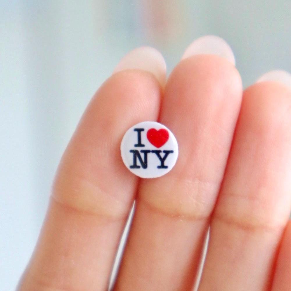 I Love NY Earrings