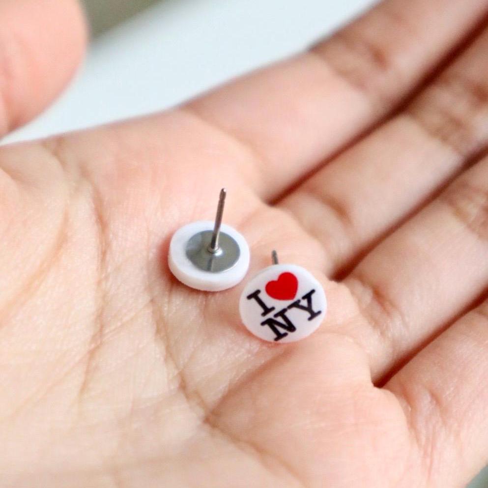 I Love NY Earrings