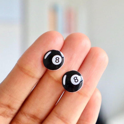 Eight Ball Earrings
