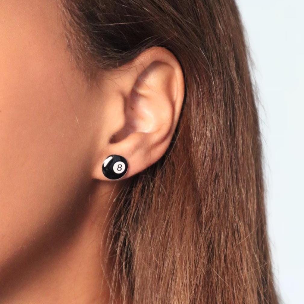 Eight Ball Earrings