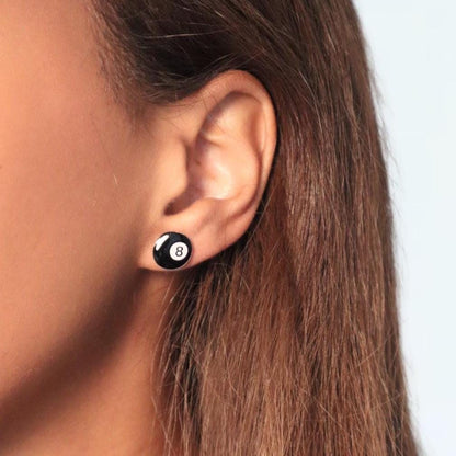 Eight Ball Earrings