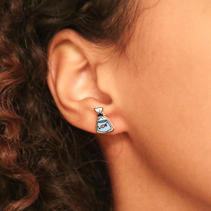 Fish Bag Earrings