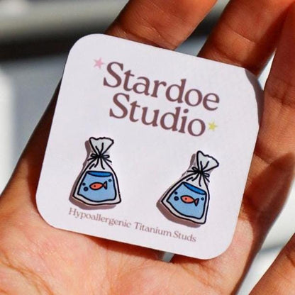 Fish Bag Earrings