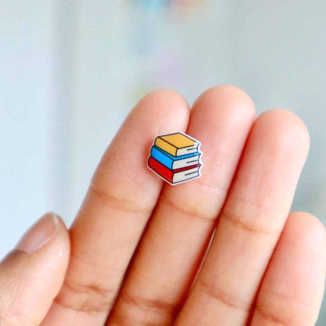 Book Earrings