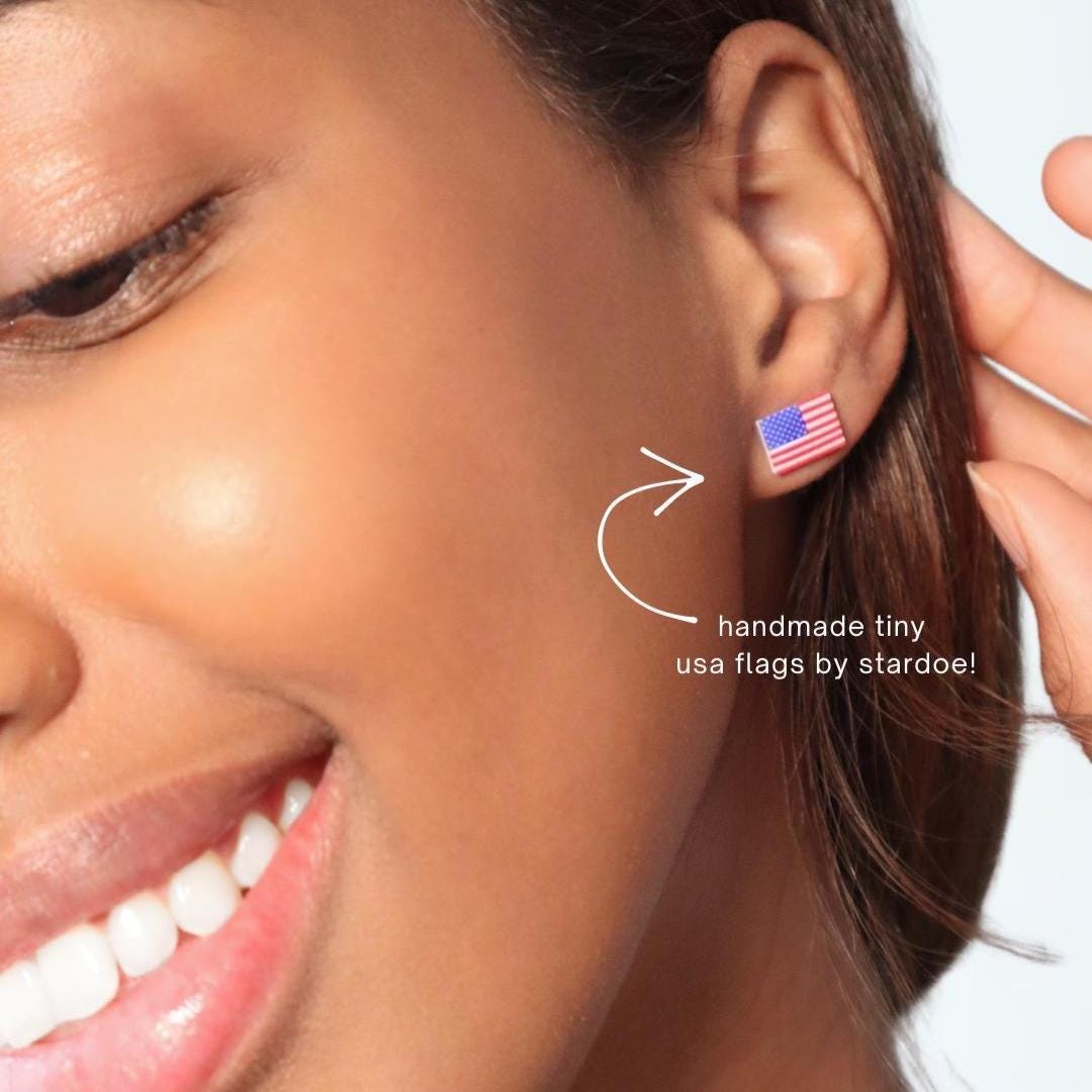 American Flag Earrings