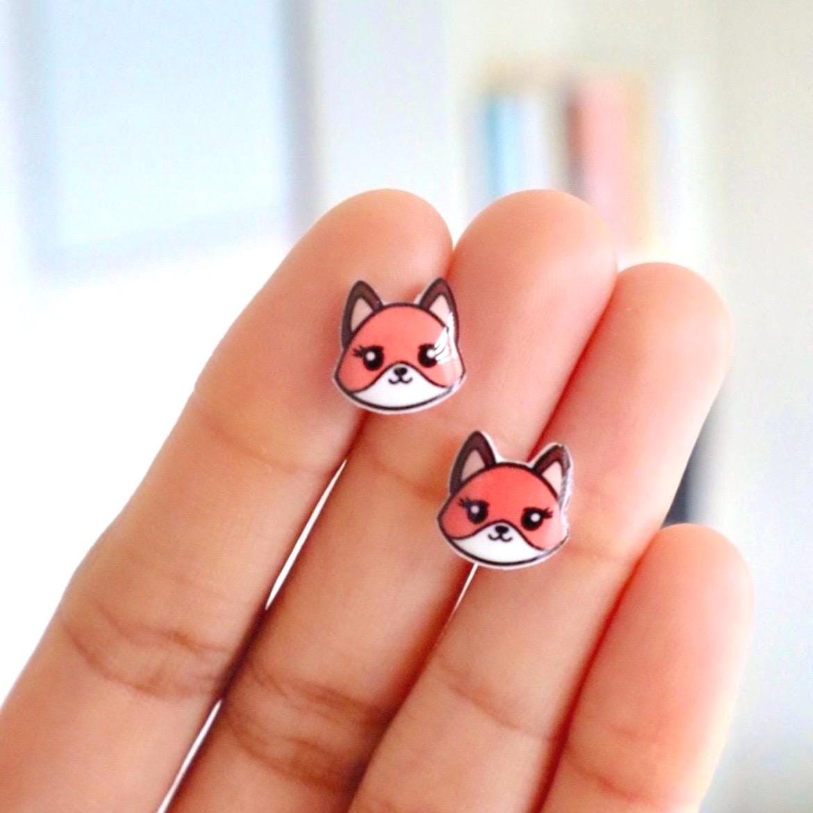 Fox Earrings Earrings