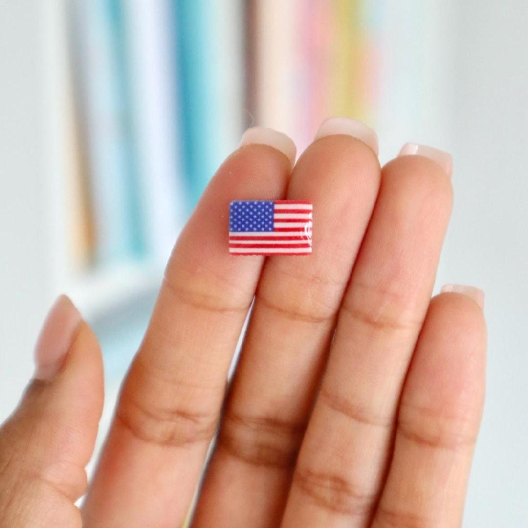 American Flag Earrings