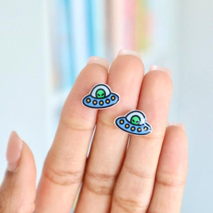 UFO Alien Earrings