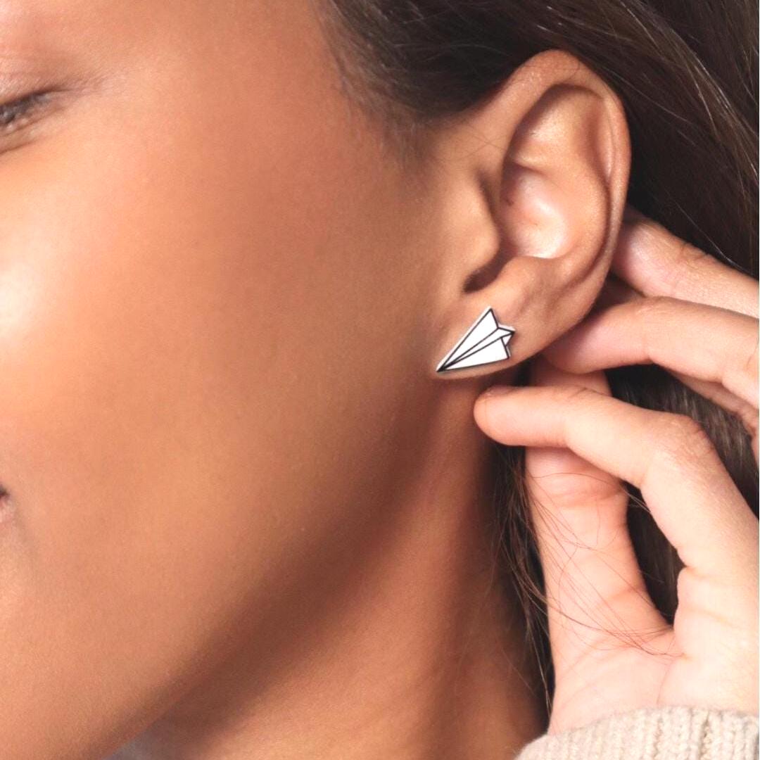 Paper Plane Earrings