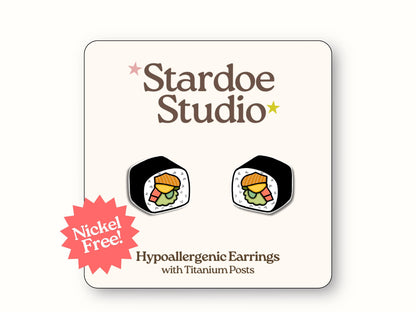 Sushi Roll Earrings