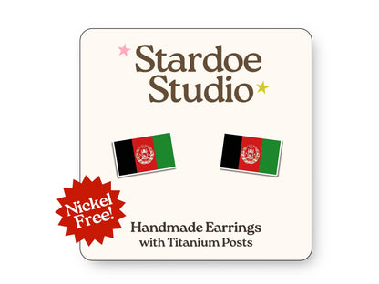 Afghan Flag Earrings