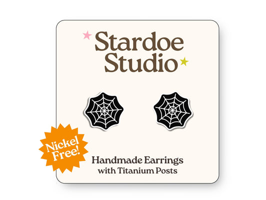 Spider Web Earrings