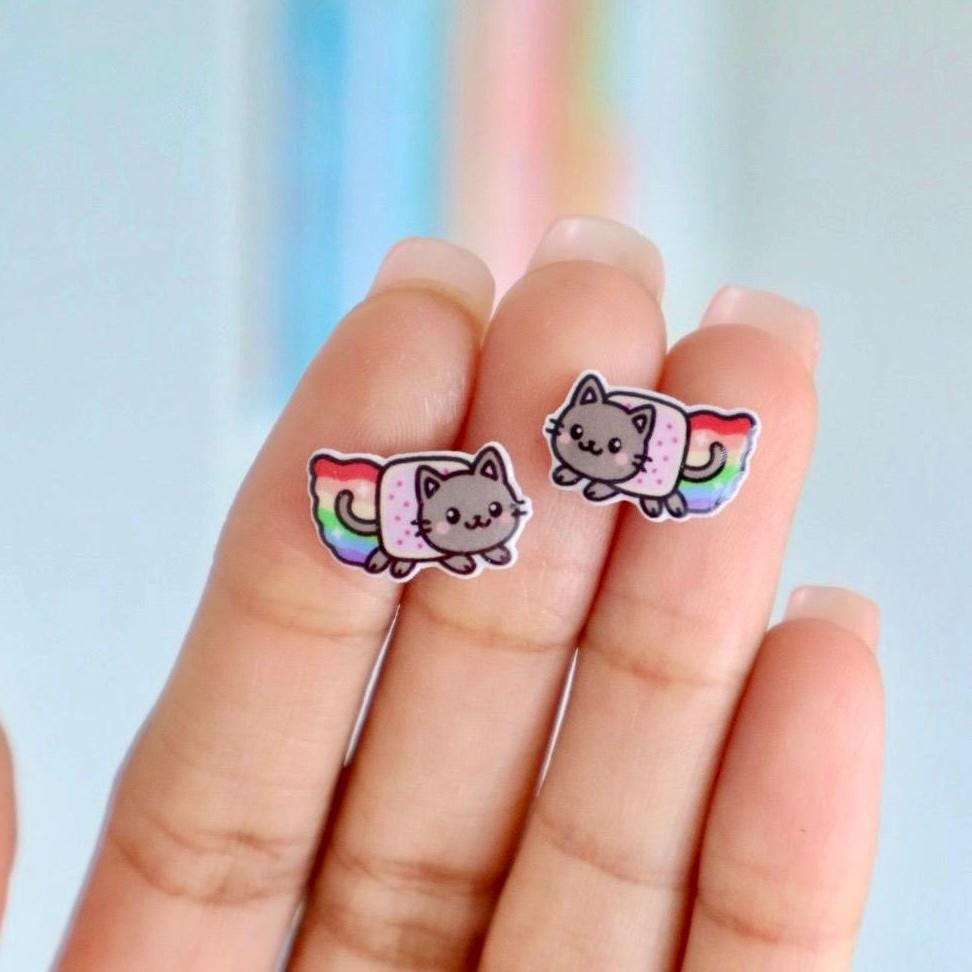 Nyan Cat Earrings