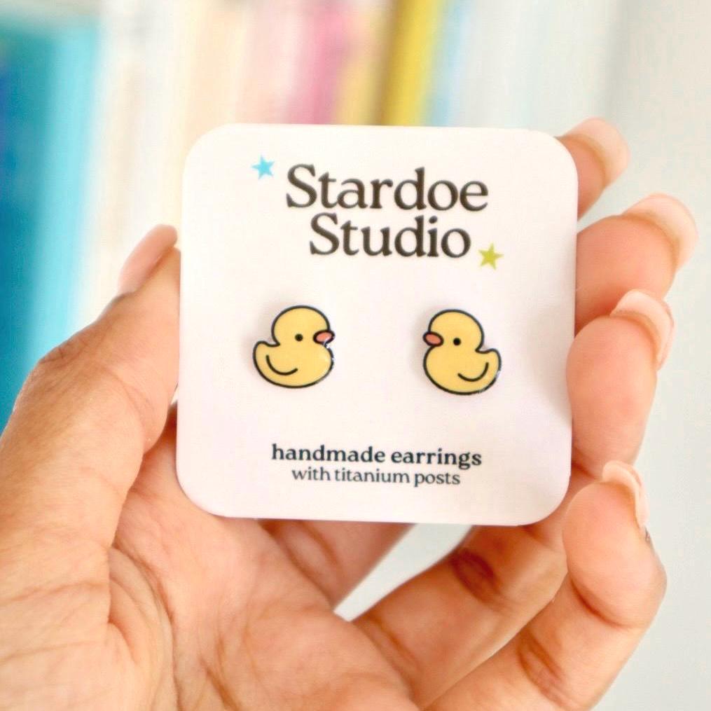 Duck Earrings