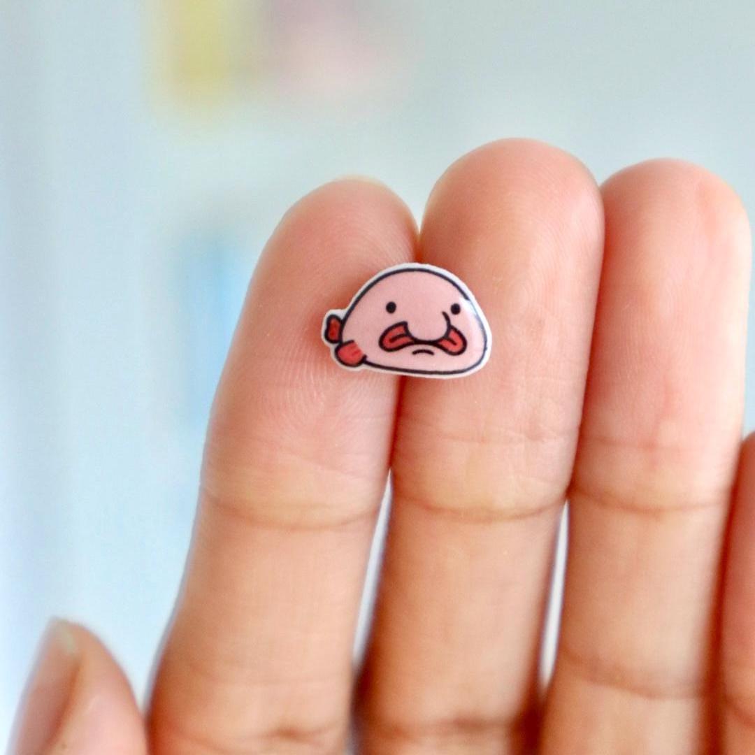 Blobfish Earrings
