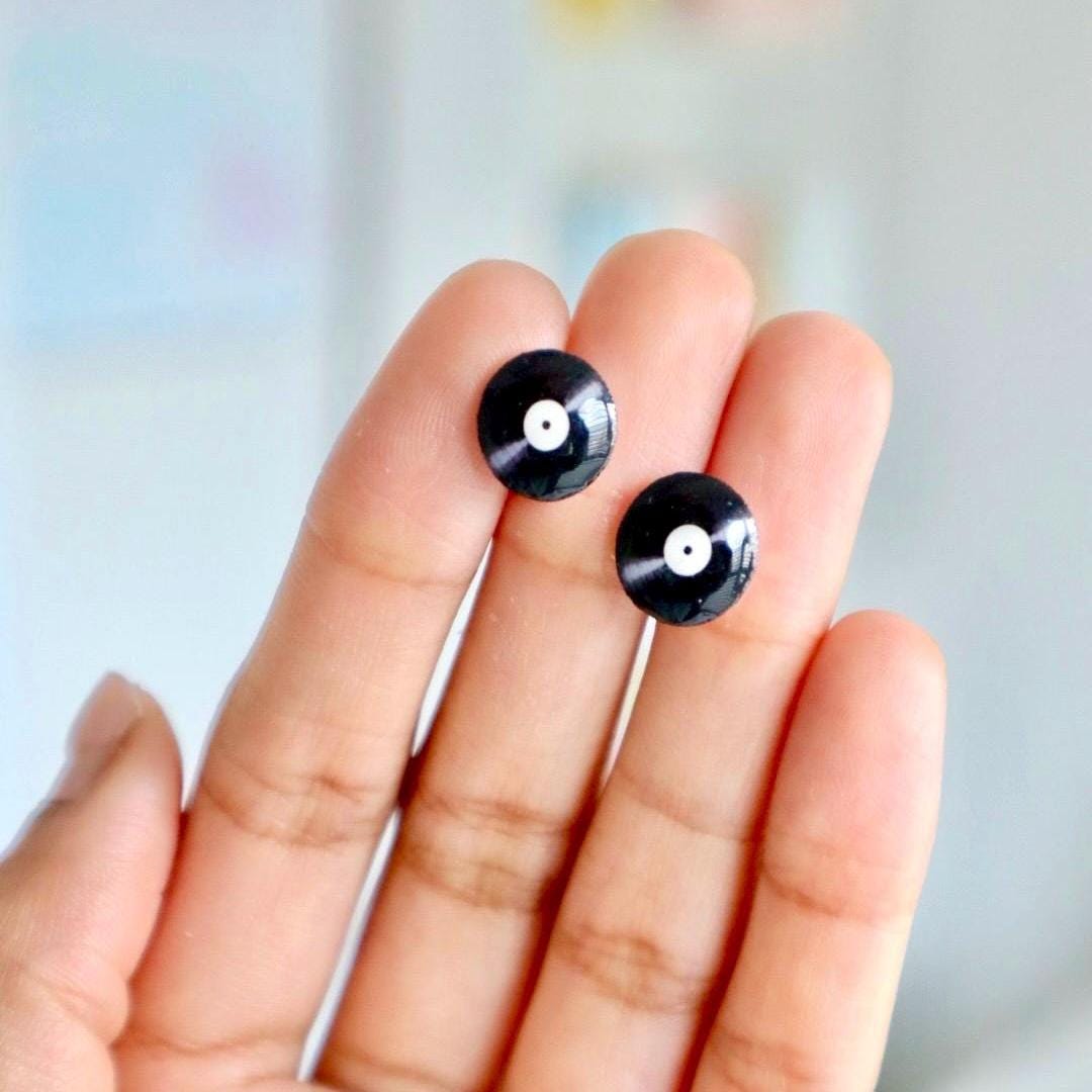 Vinyl Record Earrings
