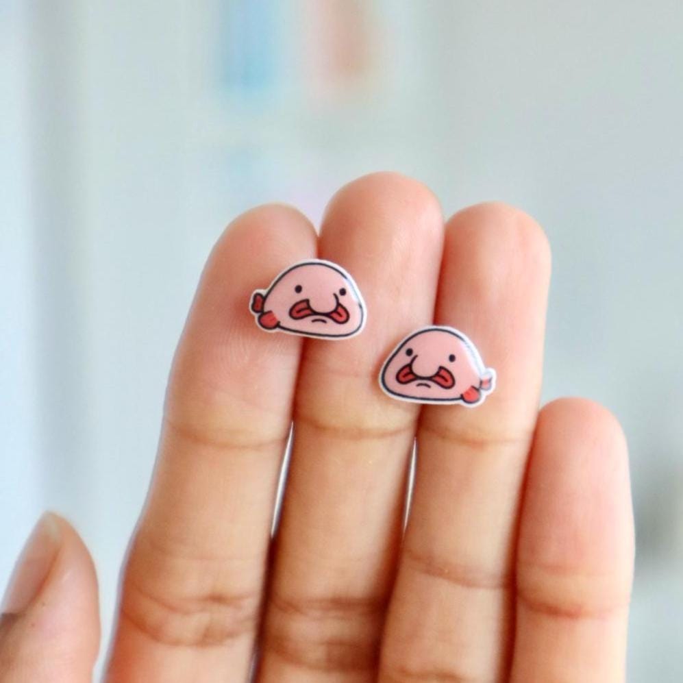Blobfish Earrings