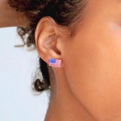 American Flag Earrings