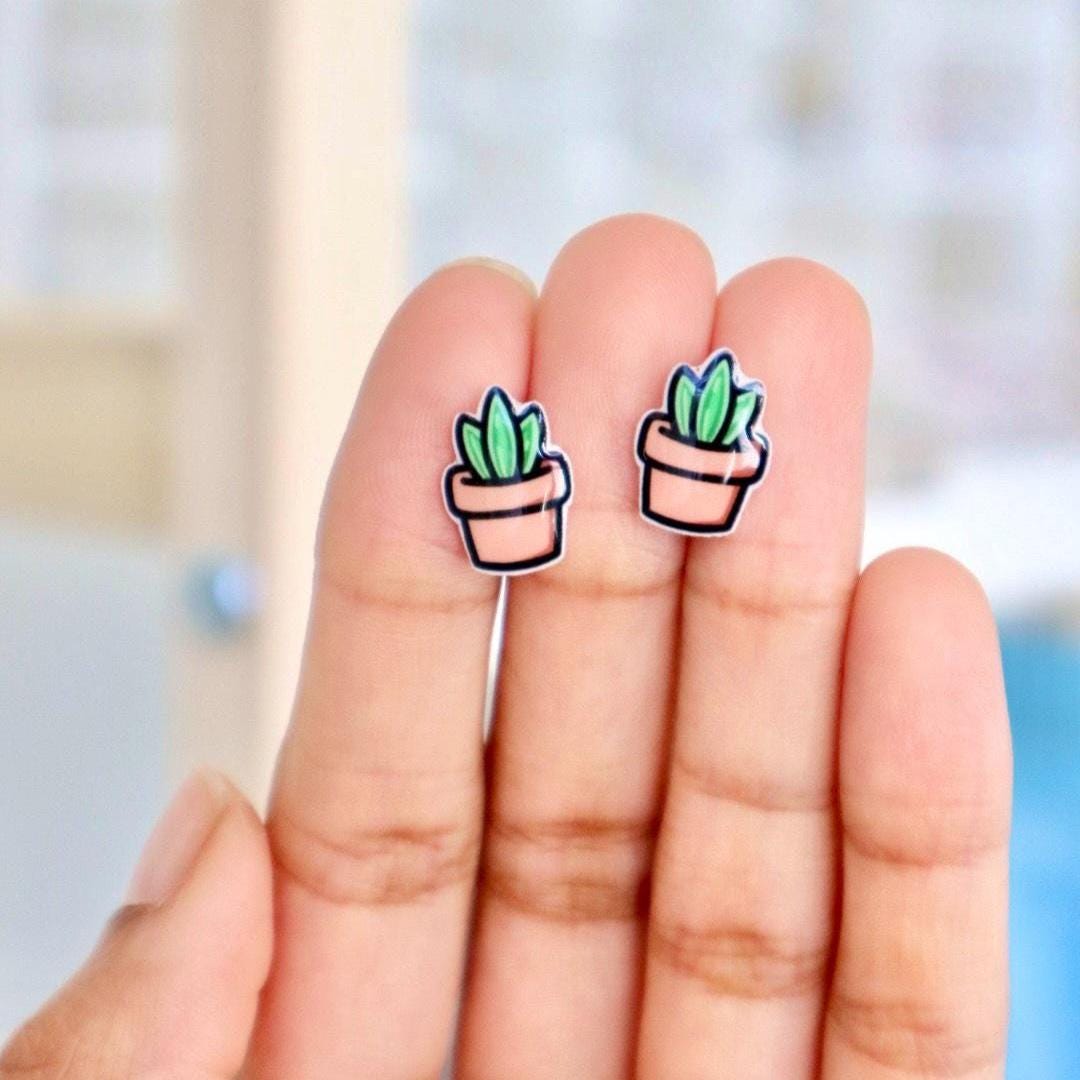 Plant Earrings