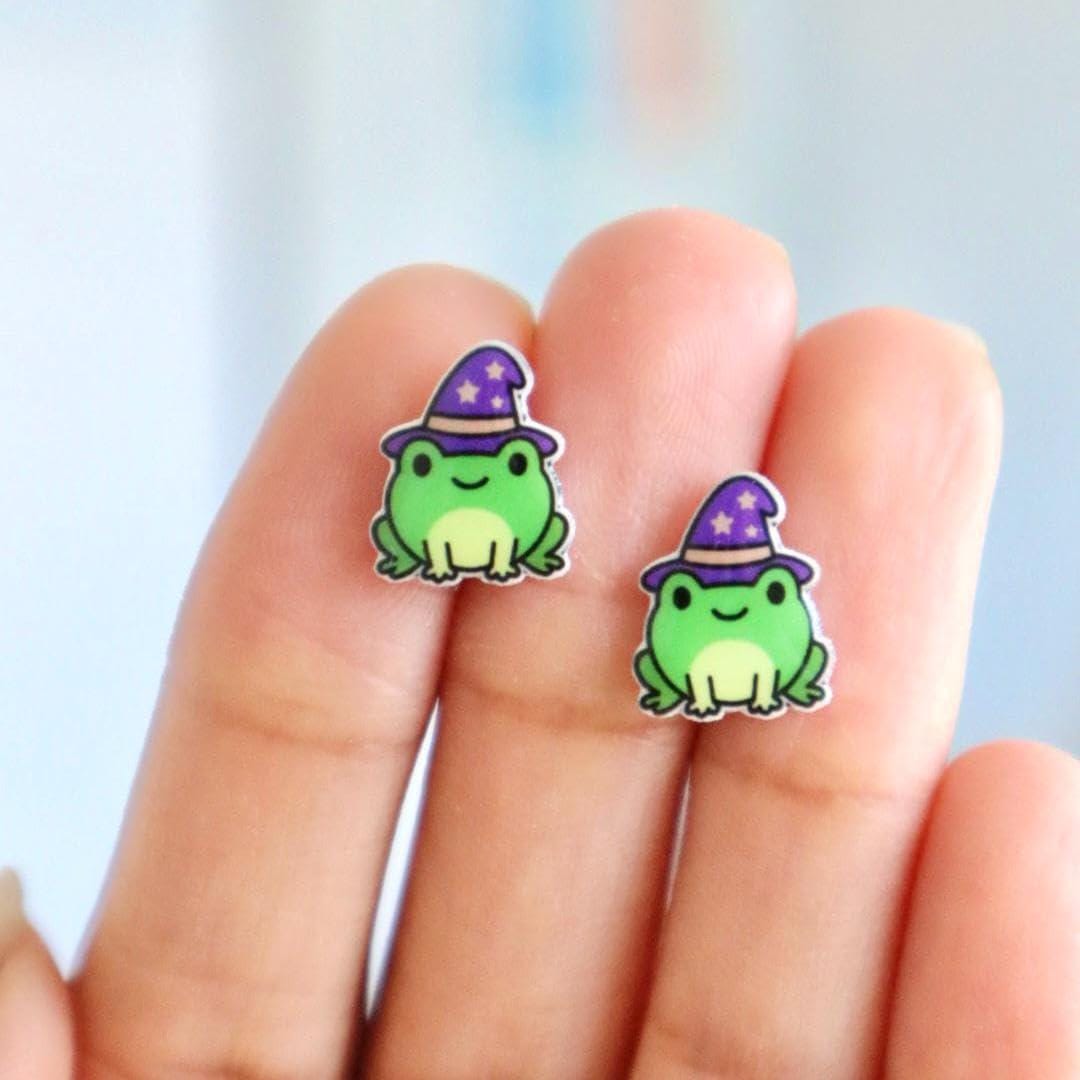Wizard Frog Earrings