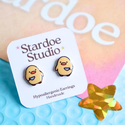 Duck with Knife Earrings
