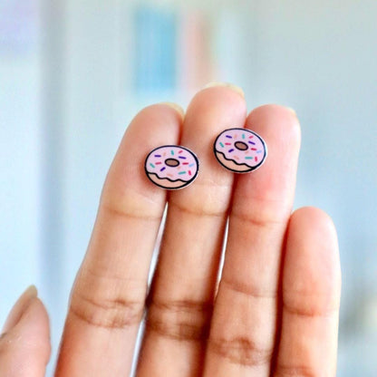 Pink Donut Earrings