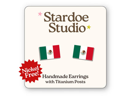 Mexican Flag Earrings