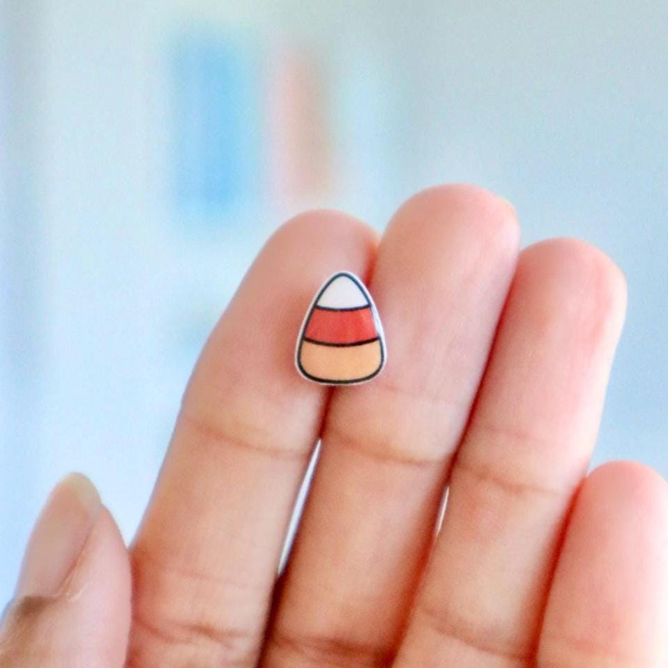 Candy Corn Earrings