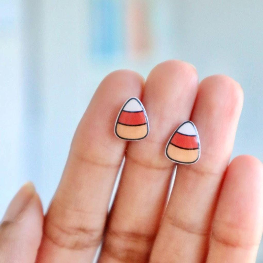 Candy Corn Earrings