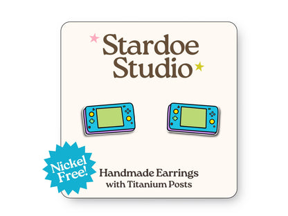 Retro Handheld Game Earrings