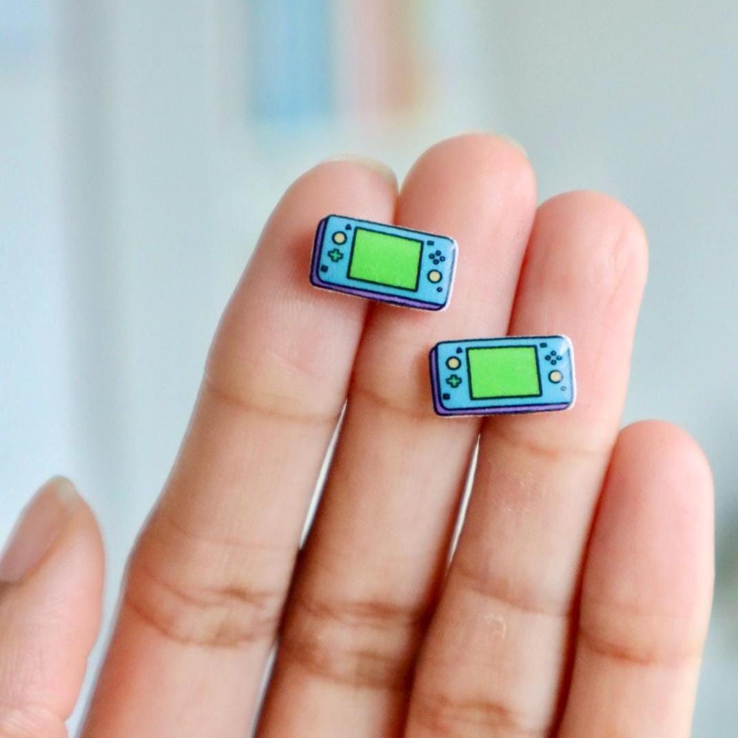 Retro Handheld Game Earrings