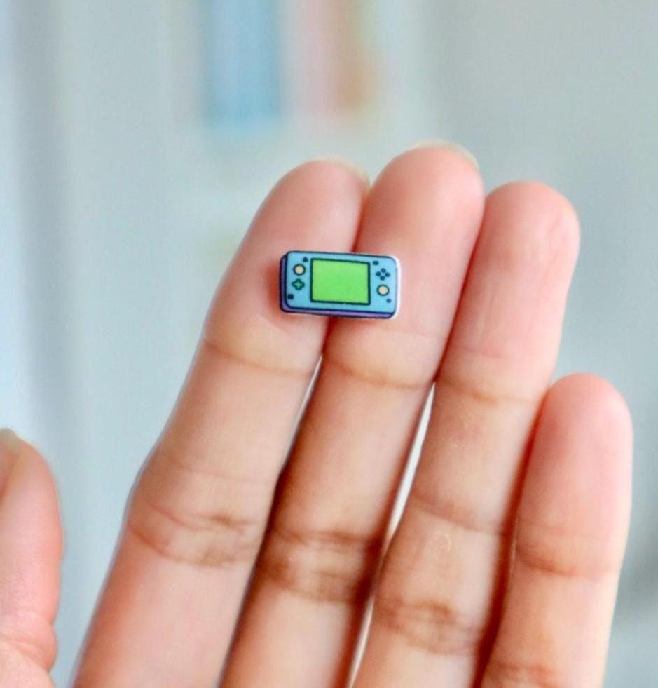 Retro Handheld Game Earrings