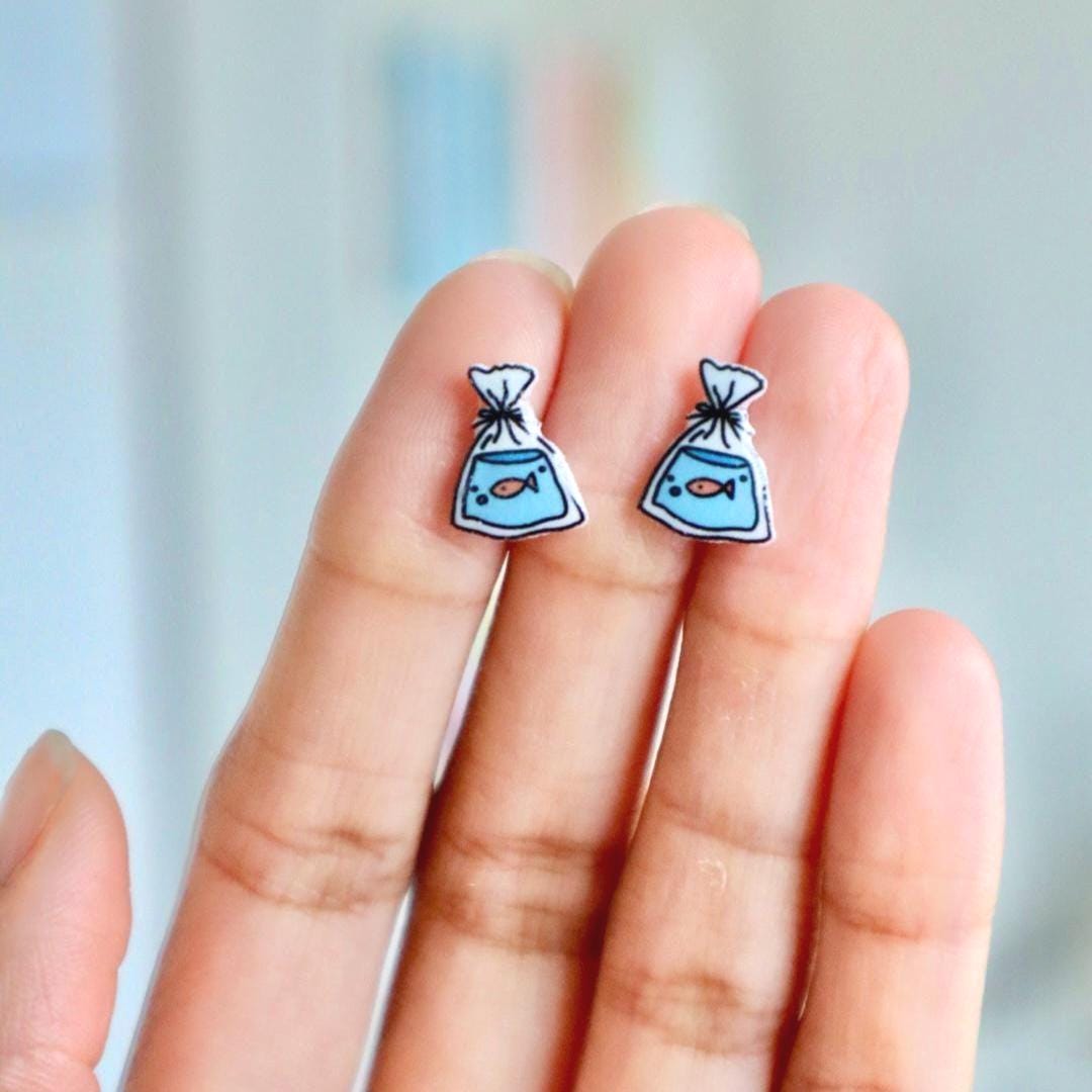Fish Bag Earrings