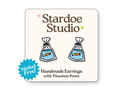 Fish Bag Earrings