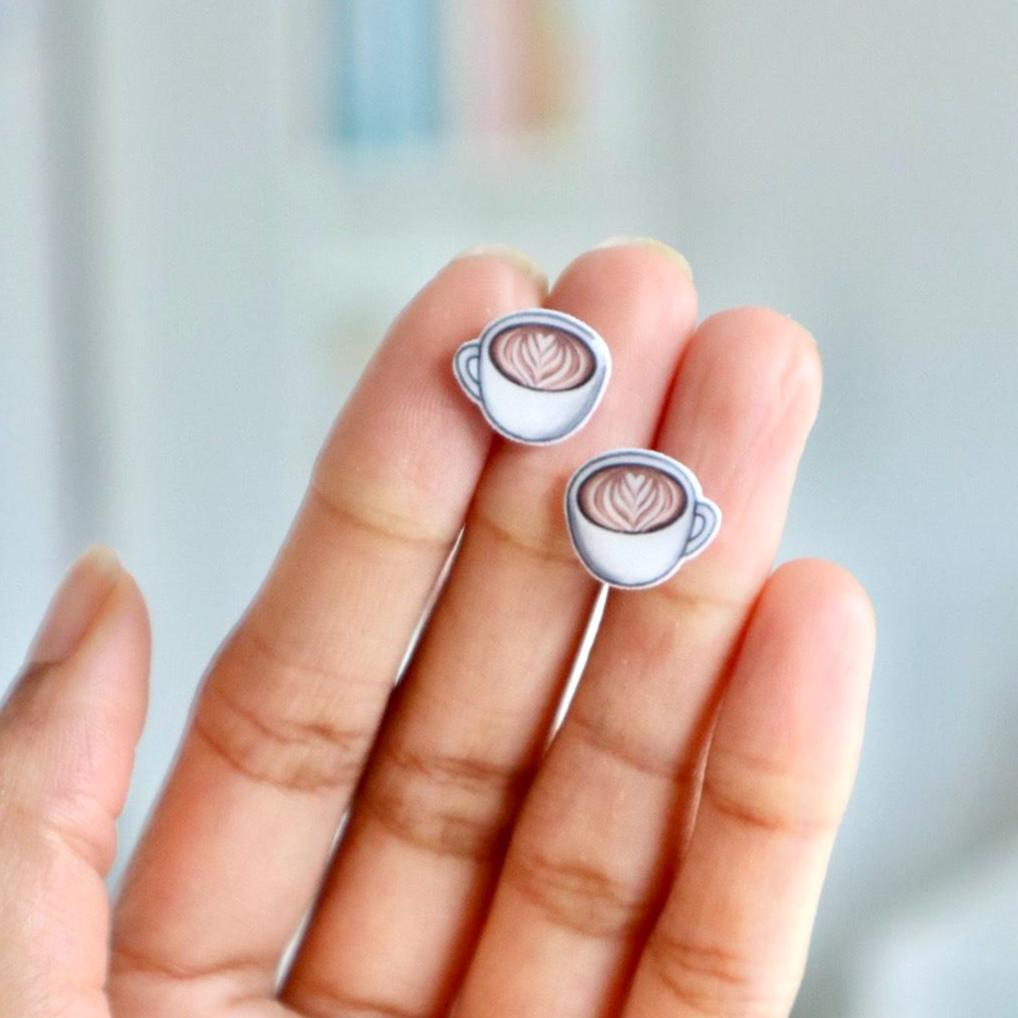 Coffee Latte Earrings