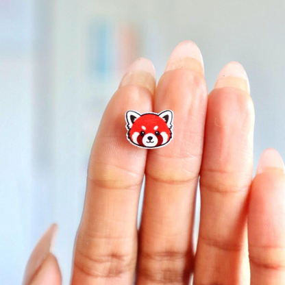 Red Panda Earrings