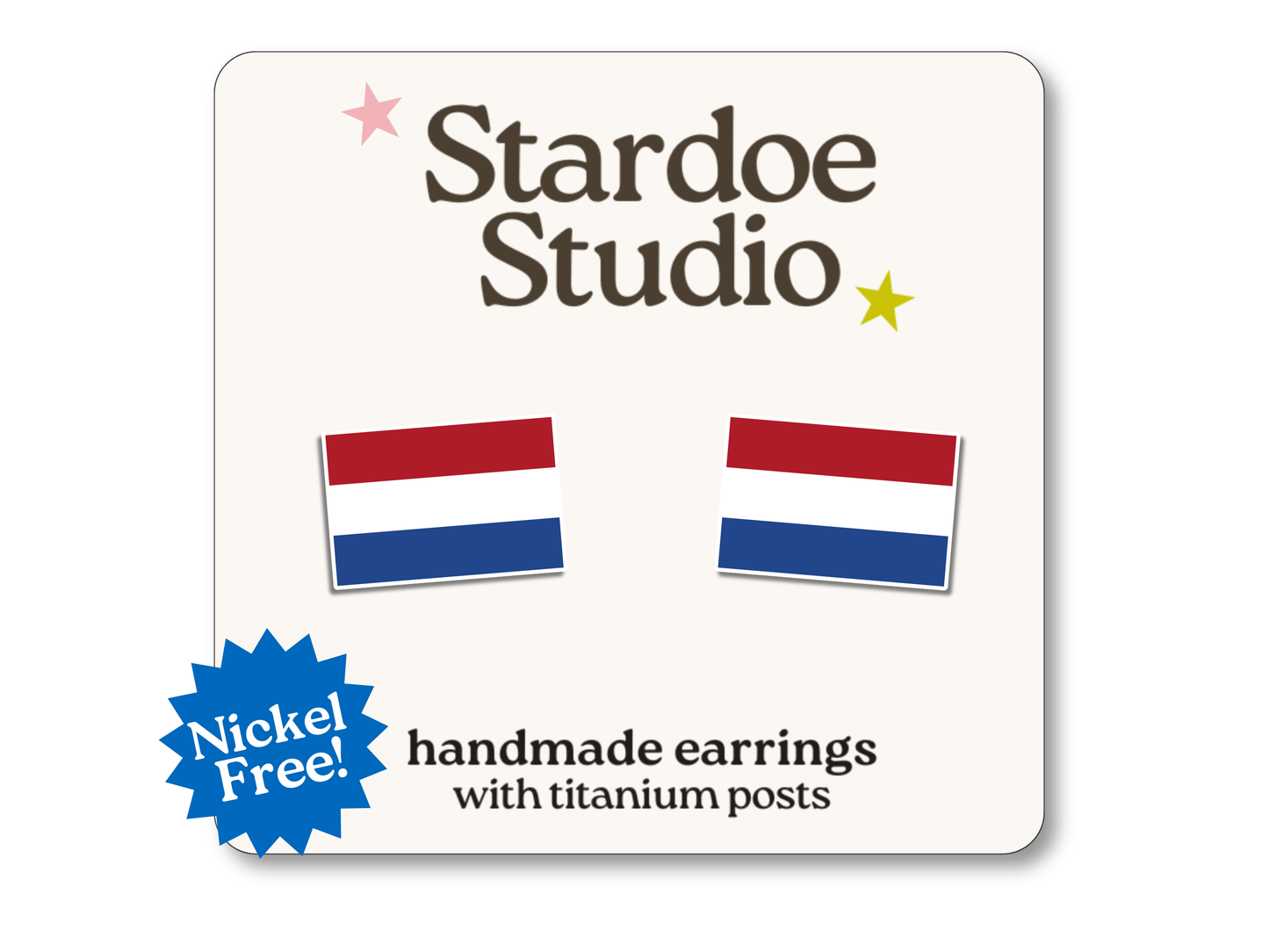 NEW Netherlands Flag Earrings