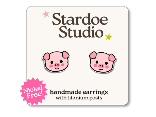 Pig Earrings