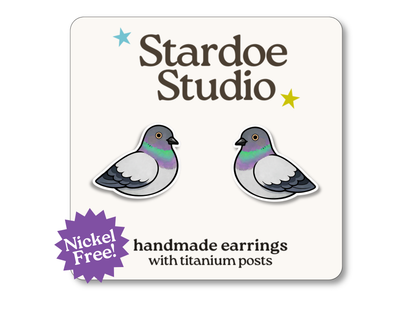 NEW Pigeon Earrings