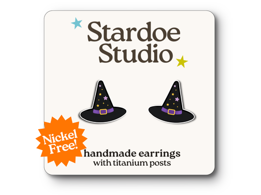 NEW Witch Hat Earrings